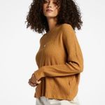 Billabong  Cozy Up Ribbed Gold Sweater size M Photo 1