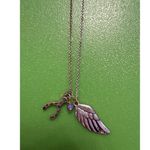 Bohemian Necklace Costume Jewelry Boho Wing Wishbone Pendants Silver Photo 0