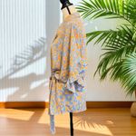 Bishop and Young Floral Tie Waist Button Front Top - XL Photo 4