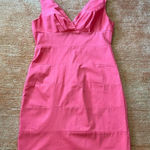 B. Smart  Dress Coral V Neck Sleeveless Zip Stretch Size 16 Photo 0