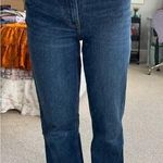 Abercrombie & Fitch Abercrombie 90s Straight Ultra High-Rise Curve Love Dark Wash Jeans Photo 0