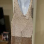 Missguided Rose Gold Metallic Cover Up Size Large Photo 3