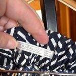 ZARA Trafaluc Navy and White Geometric Wide Leg Pants w/ Belt Size Small Photo 2