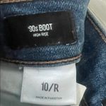 EXPRESS  Retro 90s High Rise Denim Boot Cut Blue Jeans, Size 10 🖤 Photo 6