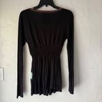 Live‎ With Love Top Sm Black Brown Butterfly Embroidered Long Sleeve Artsy Photo 5