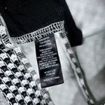 Betabrand Medium Long Skinny Leg Pencil Dress Pants Yoga Catstooth Black White Photo 5