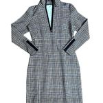 J. McLaughlin Bedford Aspen Glenn Plaid dress Cream Black Navy Size Small Photo 1