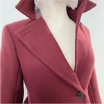 Club Monaco wool blend coat in dark cherry/ burgundy Maroon NWT Photo 1