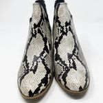 Dr. Scholls Dr. Scholl’s Teammate Snakeskin Ankle Booties Size 8 White Black NWB Photo 2