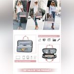 NWT Bosidu Water Resistant Canvas Women Briefcase for Work, Business, etc. Pink Photo 7