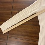 TSE Womens V-Neck Cable Knit Cashmere Sweater Size M Cream, Beige Photo 4