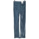 ZARA NEW  Vintage Style Retro Blue Corduroy Slim Flare Pants Size 2/34 Photo 3