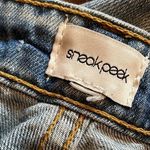 Blue Sneakpeek Distressed Jean Shorts Size L Photo 1