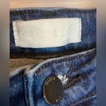 Petra 153 Distressed Frayed Flare Blue Denim Jeans Photo 4