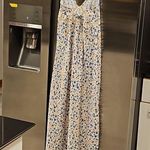 💕FAVORITE DAUGHTER💕 The Satin Blackberry Dress Poppy Floral Print Medium NWOT Blue Photo 9