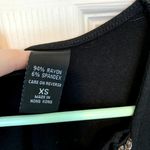 New York & Co. Women's Size Extra Small Black Beaded Top Photo 4