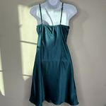 White Fox Boutique NWT  Satin New World Mini Slip Dress in Steel Size Large Photo 4