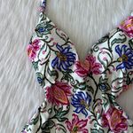 Loft NWOT  Beach Floral Plunge One Piece Swimsuit Photo 3