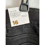 Worthington  Essential Stretch‎ Black Denim Jeans Comfort Contour Size 16 Photo 4