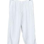 Fresh Produce White Tencel Drawstring Capris Sz M Photo 0