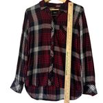 Rails  Shirt Women’s M Medium Black Red White Plaid Button Up‎ Long Sleeve Casual Photo 4