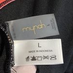 MYNAH womens size large sunset waves ruffle tankini removable padding NWT Black Photo 4