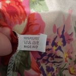 Satin Tie Belted Robe Apricot Pink Floral Bouquet Kimono Womens Medium Photo 5