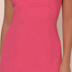 Rixo Michaela Pink Bow Back Mini Dress Cutout Party Cocktail Sz 10 Photo 0