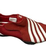 Champion  Red and White Breeze Striped Suede Leather Shoes Womens 5.5 Photo 3