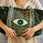 Evil Eye Tote Evergreen NWT Photo 0