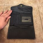 None Black Faux Leather Wallet Photo 1