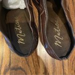 Matisse Brown Patent Leather mules kitten heels Size 8 Photo 2