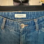 ZARA  Woman Embroidered Wide Leg Crop Jeans Size S Photo 4