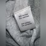 Adam Lippes  V Neck Heather Grey Bamboo Cashmere Blend Pullover Sweater EUC Sz‎ S Photo 6