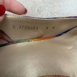 Stuart Weitzman  Peep Toe Slingback Heels with Metallic Plaid Pattern Photo 6