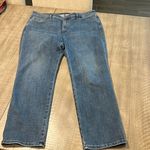 NYDJ  NOT YOUR DAUGHTERS LIFT TUCK JEANS STRAIGHT LEG STONE WASH BLUE Size 14 Photo 0