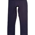 Lululemon  Women’s Size 2 Navy Dark Blue Wunder Under Performance Crop Leggings Photo 2