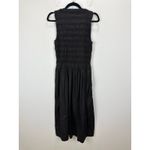 Madewell  The Melody Smocked Midi Dress Cotton Molasses Brown A Line Small NWT Photo 12