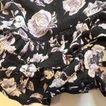 Wet Seal Black Floral Ruffle Shorts Size Small Photo 2