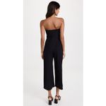Susana Monaco NWT 
Aimee Wide Leg Tube Jumpsuit Black Sz Large $168 Photo 1