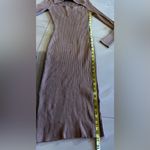 Say What? Sexy Brown Ribbed Dress High Split Say What ? Bust Line Plum  Size M Photo 7