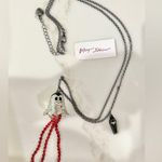 Betsey Johnson NWT Halloween Vampire Ghost Y Necklace Photo 3
