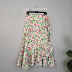 Hill House  Mirabel Midi Wrap Skirt Pink Roses Photo 3