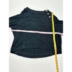 Free People  Women's Don't Forget‎ Me Button Pullover Shirt Top Black Size Medium Photo 5