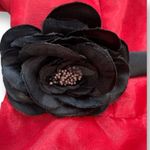 Vintage Eden Maids Red Strapless Fit Flare Mini Dress Black Tulle 6 Dark Romance Photo 7