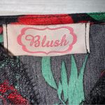 Blush Women's Black and Red Floral Print Silky Camisole Top size small Photo 4