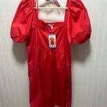 Draper James  square neck cotton midi Dress smocked back sz l nwt Photo 0