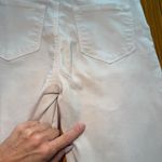 Paige  Hoxton Slim Crop Frayed Hem Jeans - Womens Size 28 - Off White Denim Photo 8