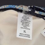 Shade & Shore  Blue and Black Snakeskin Print Bikini Top NWT Size XL Photo 5