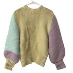 For Love & Lemons Color Block Button Down Oversized Cardigan(Size XS) Photo 3